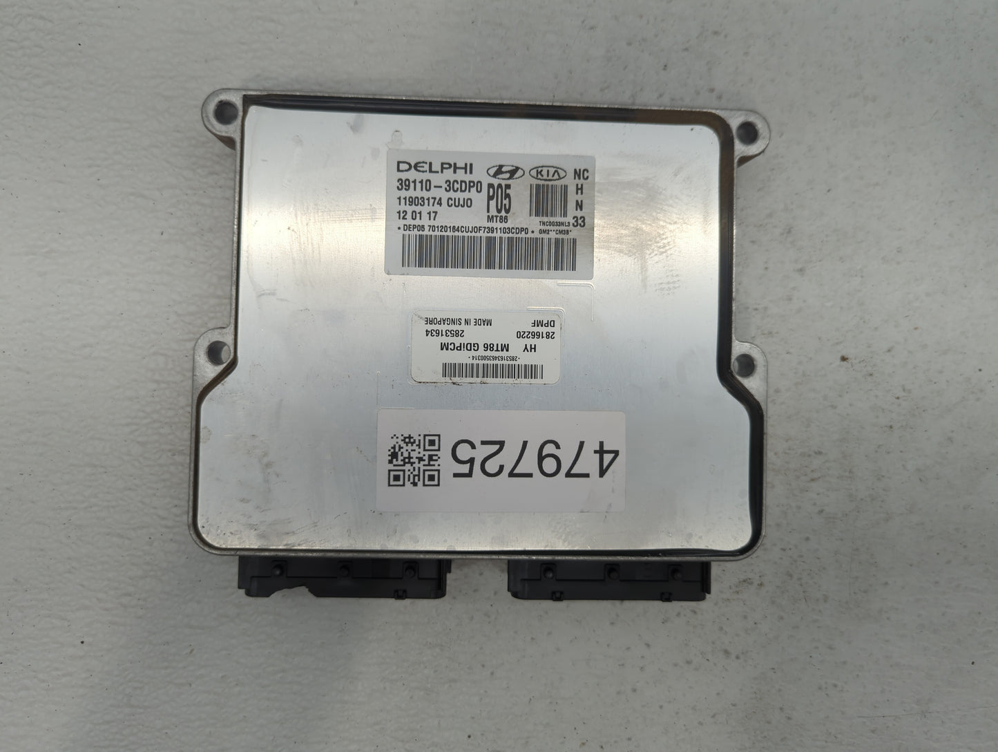 2017-2018 Hyundai Santa Fe PCM Engine Control Computer ECU ECM PCU OEM P/N:39110-3CDP0 39100-3CDP1 Fits Fits 2017 2018 OEM U