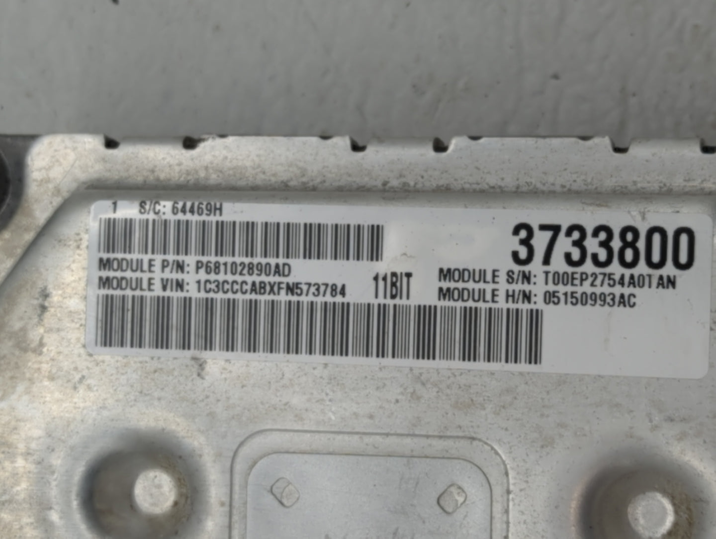 2017 Hyundai Santa Fe PCM Engine Control Computer ECU ECM PCU OEM P/N:P05150993AC Fits OEM Used Auto Parts - Oemusedautopart