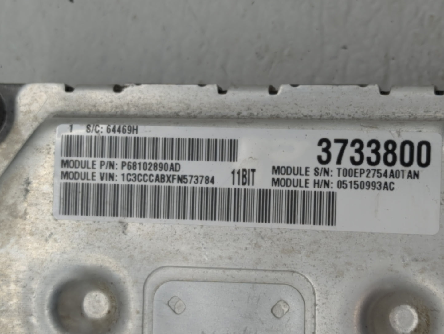 2017 Hyundai Santa Fe PCM Engine Control Computer ECU ECM PCU OEM P/N:P05150993AC Fits OEM Used Auto Parts - Oemusedautopart