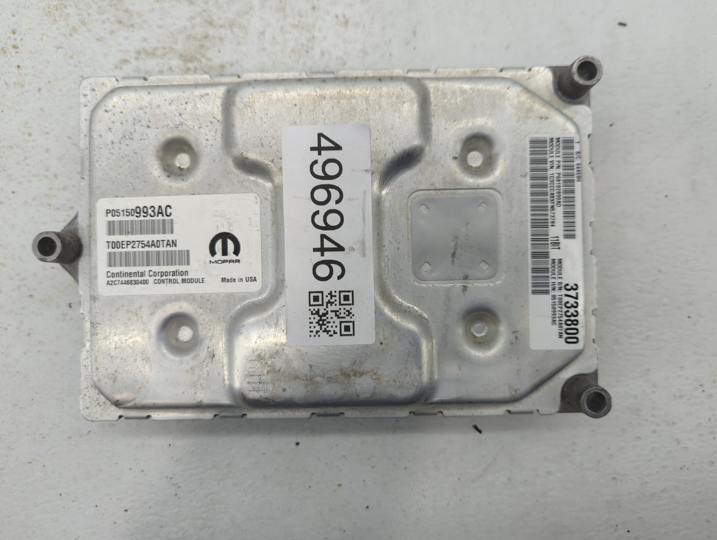 2017 Hyundai Santa Fe PCM Engine Control Computer ECU ECM PCU OEM P/N:P05150993AC Fits OEM Used Auto Parts - Oemusedautopart