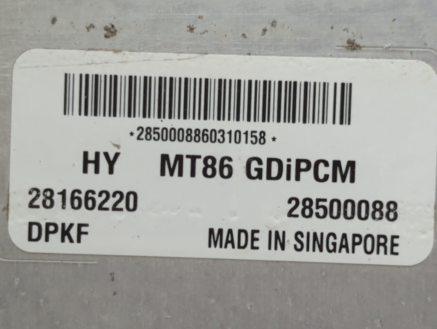 2017-2018 Hyundai Santa Fe PCM Engine Control Computer ECU ECM PCU OEM P/N:39100-3CDP0 Fits Fits 2017 2018 OEM Used Auto Par