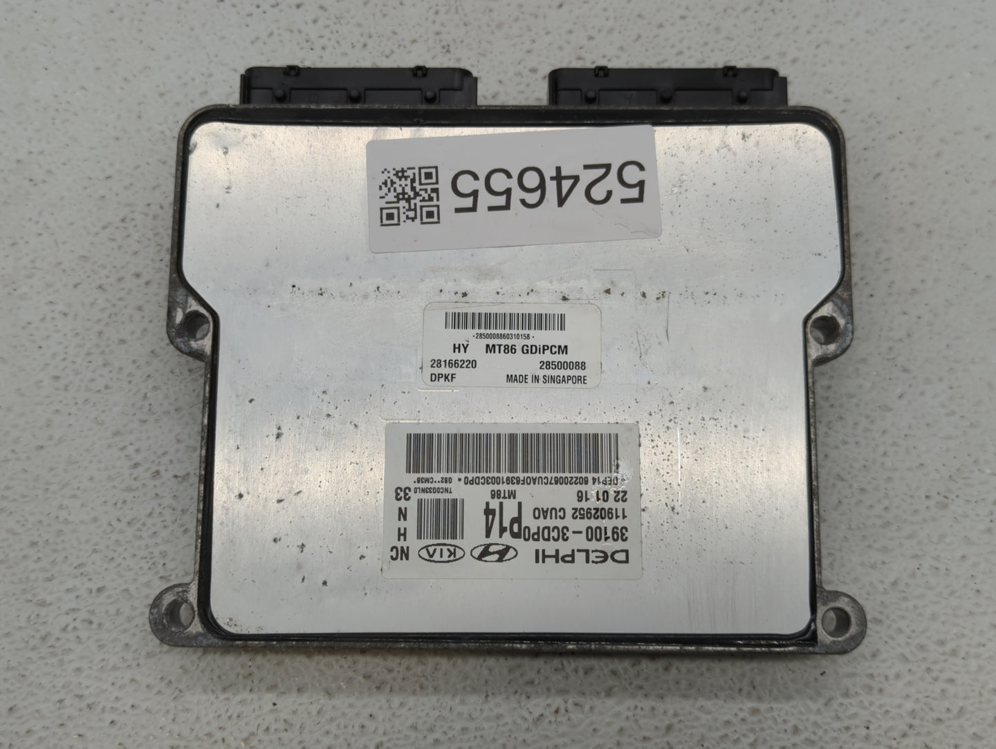 2017-2018 Hyundai Santa Fe PCM Engine Control Computer ECU ECM PCU OEM P/N:39100-3CDP0 Fits Fits 2017 2018 OEM Used Auto Par
