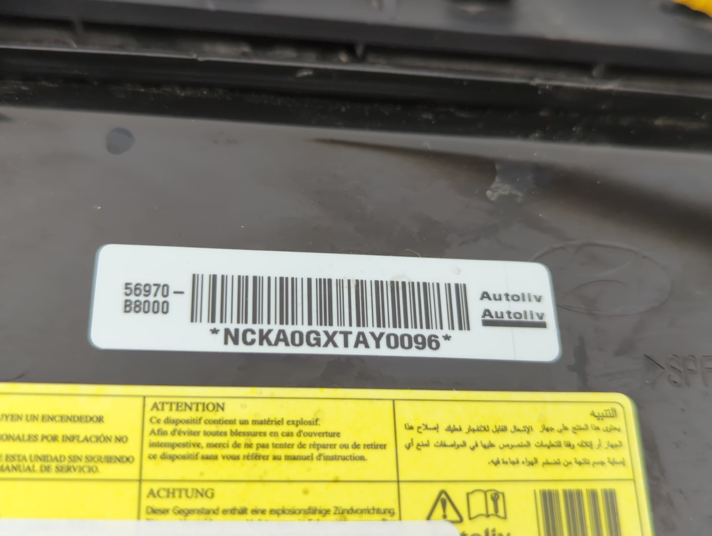 2013-2018 Hyundai Santa Fe Air Bag Passenger Right Dashboard Oem - Oemusedautoparts1.com