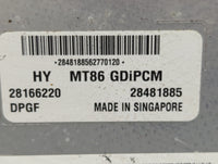 2017-2018 Hyundai Santa Fe PCM Engine Control Computer ECU ECM PCU OEM P/N:28481885 39100-3CDP0 Fits Fits 2017 2018 OEM Used