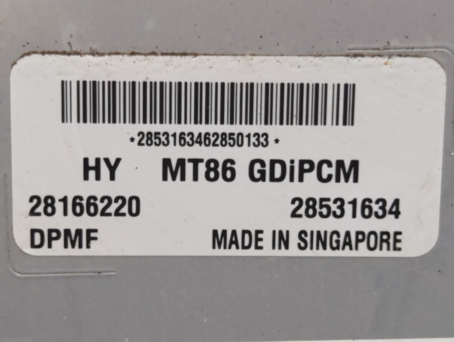 2017-2018 Hyundai Santa Fe PCM Engine Control Computer ECU ECM PCU OEM P/N:28531634 39100-3CDP0 Fits Fits 2017 2018 OEM Used