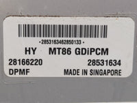 2017-2018 Hyundai Santa Fe PCM Engine Control Computer ECU ECM PCU OEM P/N:28531634 39100-3CDP0 Fits Fits 2017 2018 OEM Used