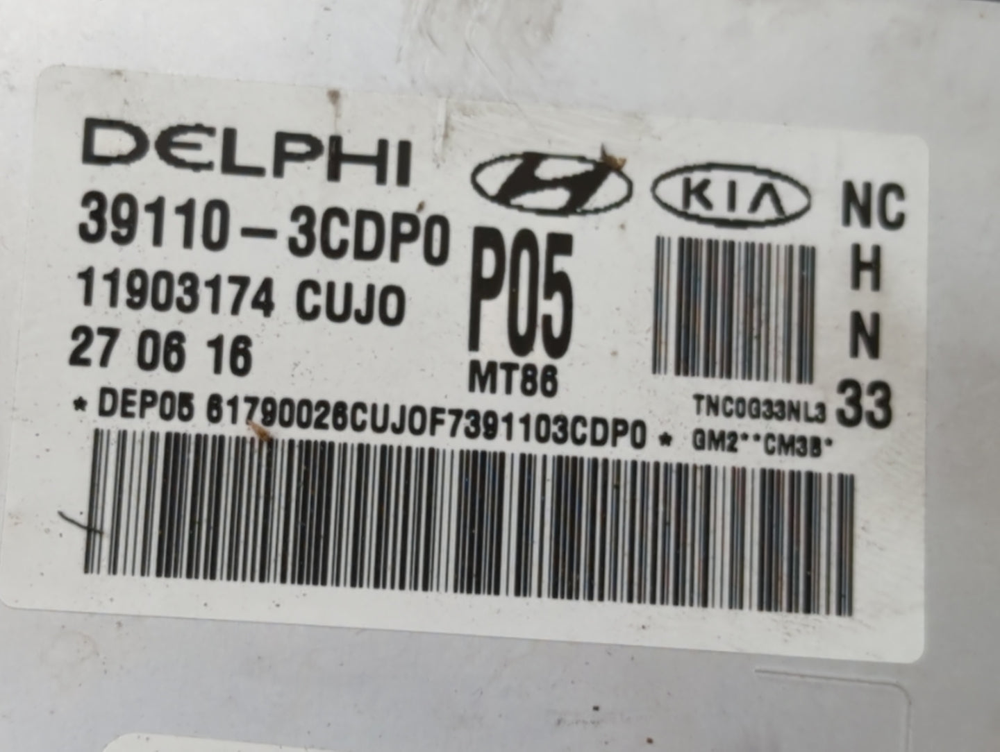2017-2018 Hyundai Santa Fe PCM Engine Control Computer ECU ECM PCU OEM P/N:39100-3CDP0 39110-3CDP0 Fits Fits 2017 2018 OEM U