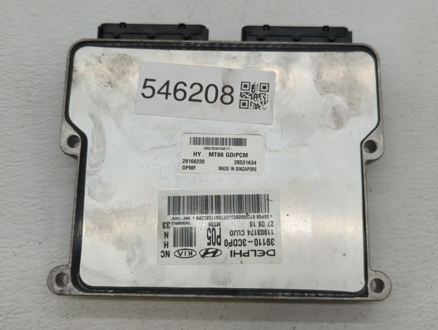 2017-2018 Hyundai Santa Fe PCM Engine Control Computer ECU ECM PCU OEM P/N:39100-3CDP0 39110-3CDP0 Fits Fits 2017 2018 OEM U