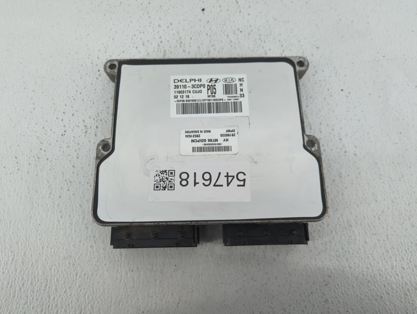 2017-2018 Hyundai Santa Fe PCM Engine Control Computer ECU ECM PCU OEM P/N:28531634 39100-3CDP0 Fits Fits 2017 2018 OEM Used