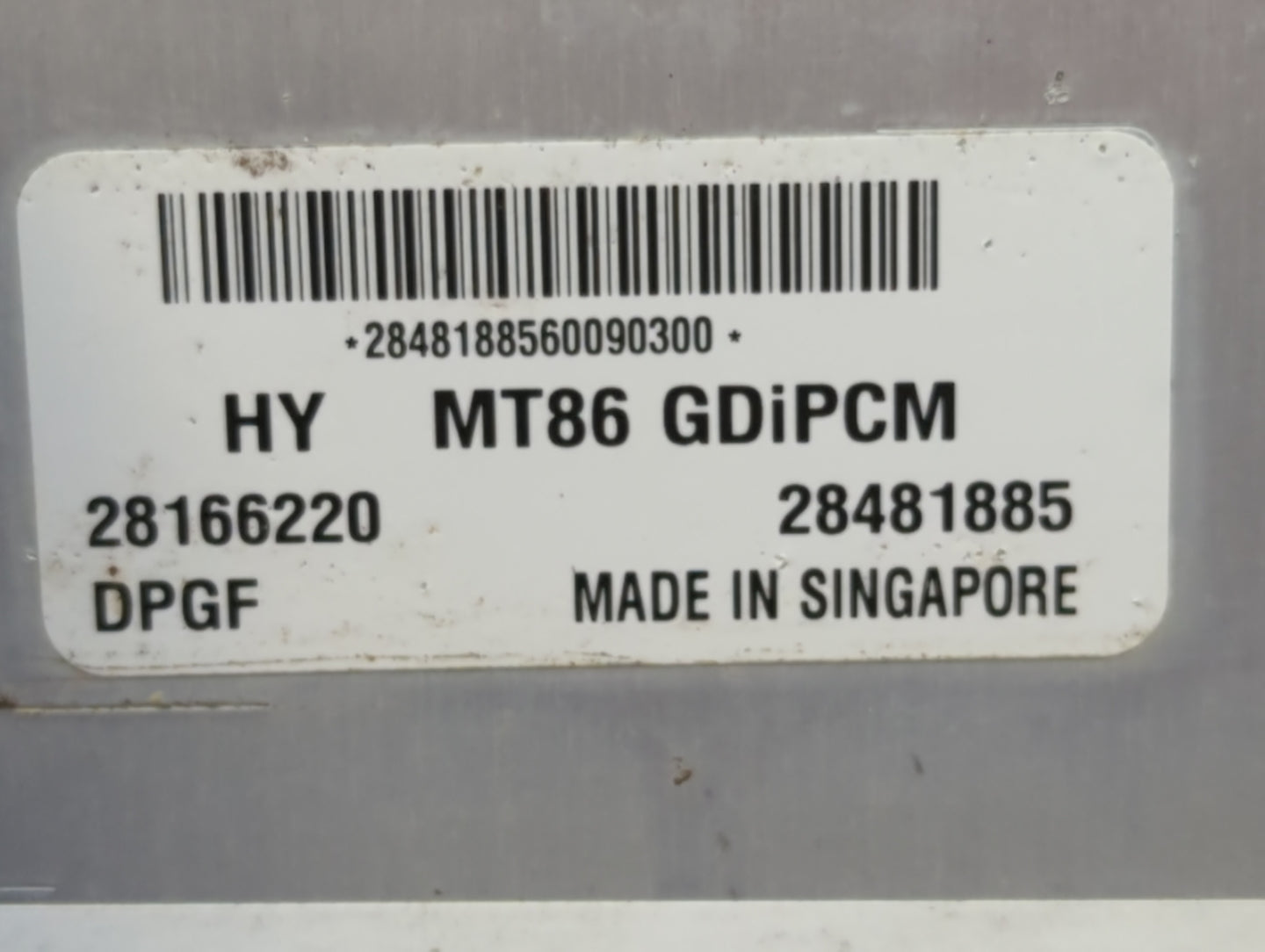 2017-2018 Hyundai Santa Fe PCM Engine Control Computer ECU ECM PCU OEM P/N:28166220 Fits Fits 2017 2018 OEM Used Auto Parts 