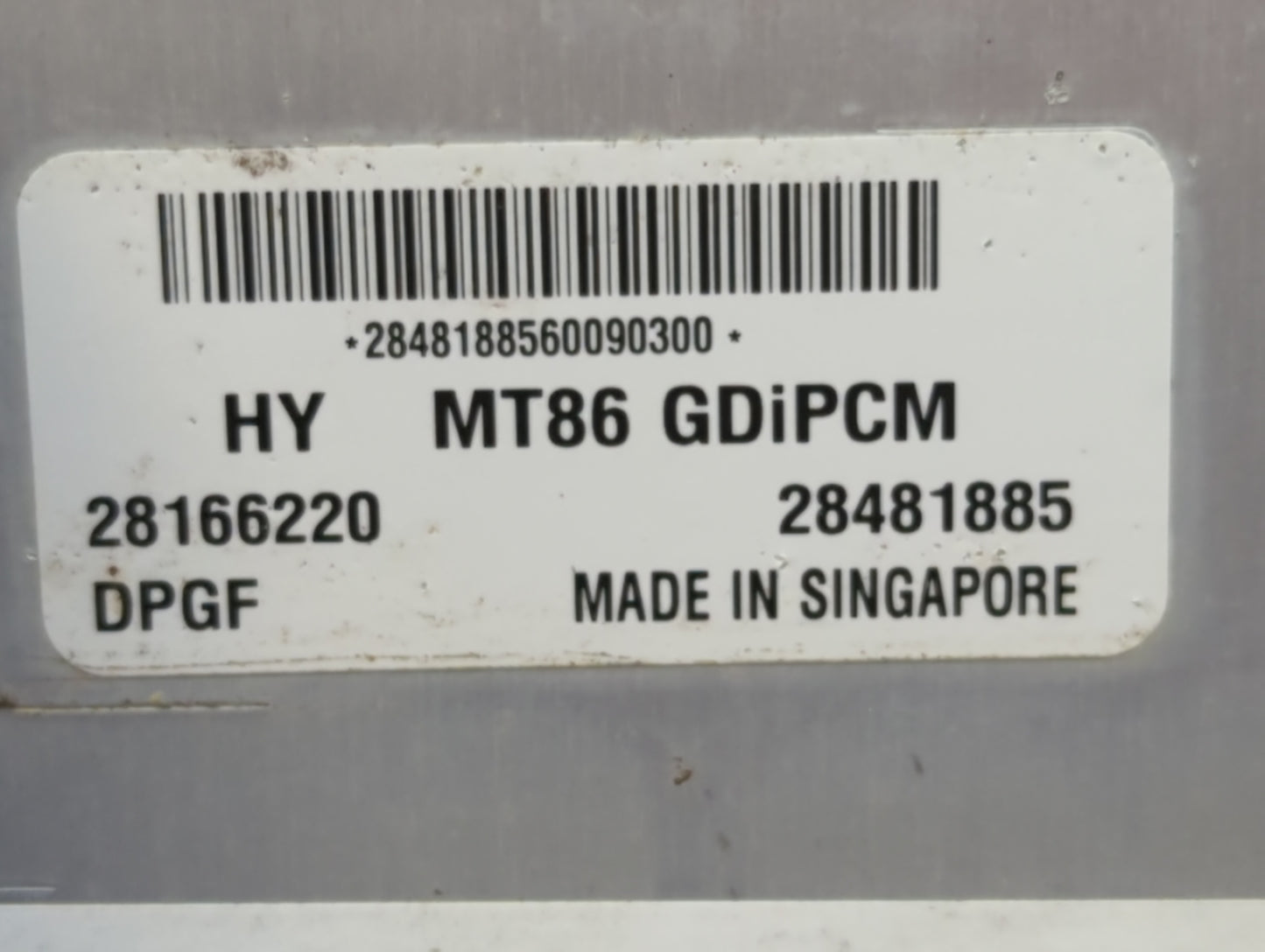 2017-2018 Hyundai Santa Fe PCM Engine Control Computer ECU ECM PCU OEM P/N:28166220 Fits Fits 2017 2018 OEM Used Auto Parts 