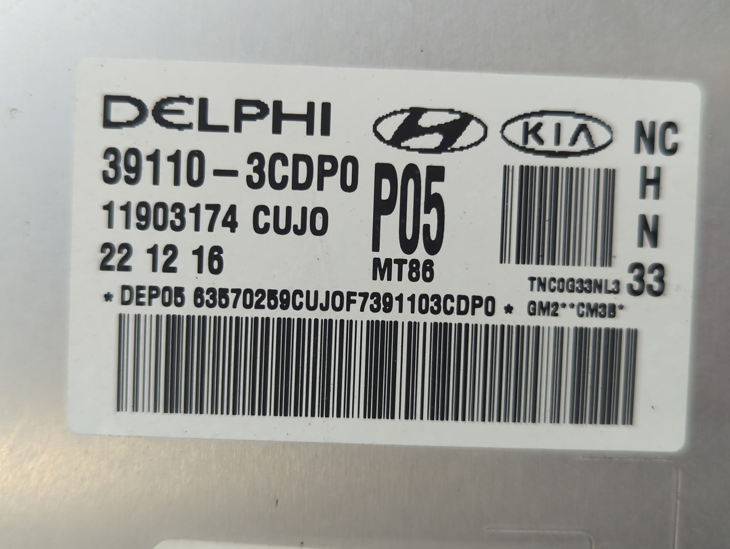 2017-2018 Hyundai Santa Fe PCM Engine Control Computer ECU ECM PCU OEM P/N:28531634 28166220 Fits Fits 2017 2018 OEM Used Au