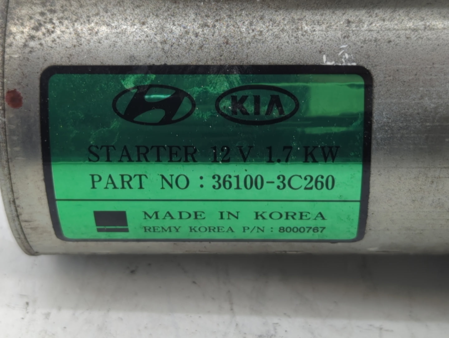 2015-2018 Hyundai Santa Fe Car Starter Motor Solenoid OEM P/N:36100-3C260 Fits Fits 2015 2016 2017 2018 2019 2020 OEM Used A