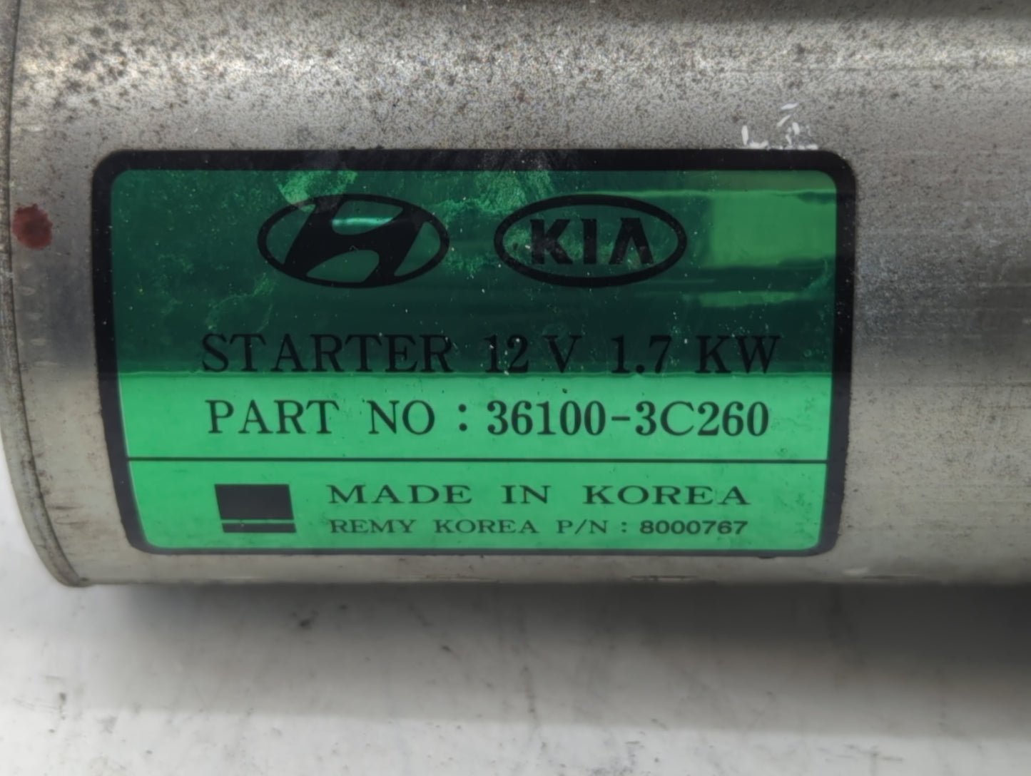 2015-2018 Hyundai Santa Fe Car Starter Motor Solenoid OEM P/N:36100-3C260 Fits Fits 2015 2016 2017 2018 2019 2020 OEM Used A