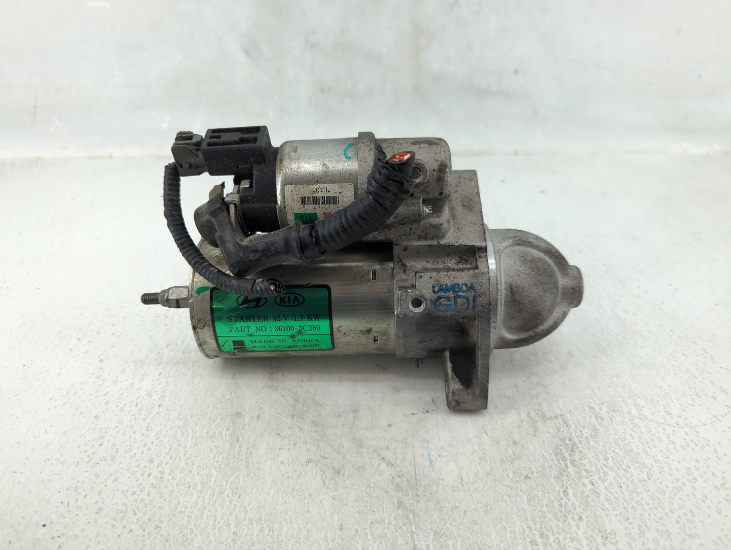 2015-2018 Hyundai Santa Fe Car Starter Motor Solenoid OEM P/N:36100-3C260 Fits Fits 2015 2016 2017 2018 2019 2020 OEM Used A