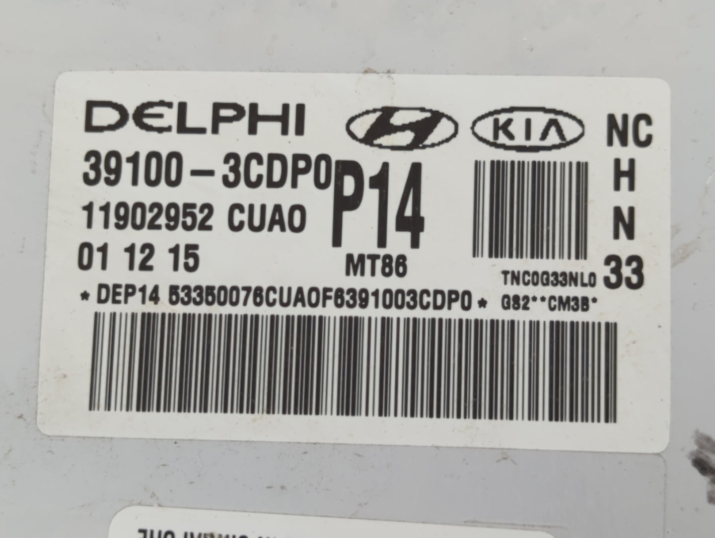 2017-2018 Hyundai Santa Fe PCM Engine Control Computer ECU ECM PCU OEM P/N:39100-3CDP0 28490085, 28166220 Fits Fits 2017 201