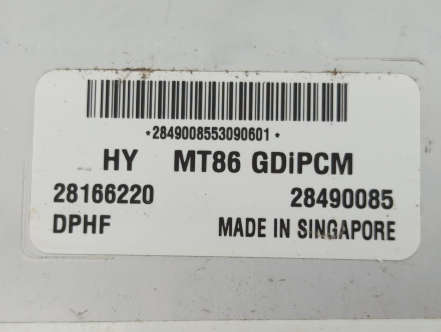 2017-2018 Hyundai Santa Fe PCM Engine Control Computer ECU ECM PCU OEM P/N:39100-3CDP0 28490085, 28166220 Fits Fits 2017 201