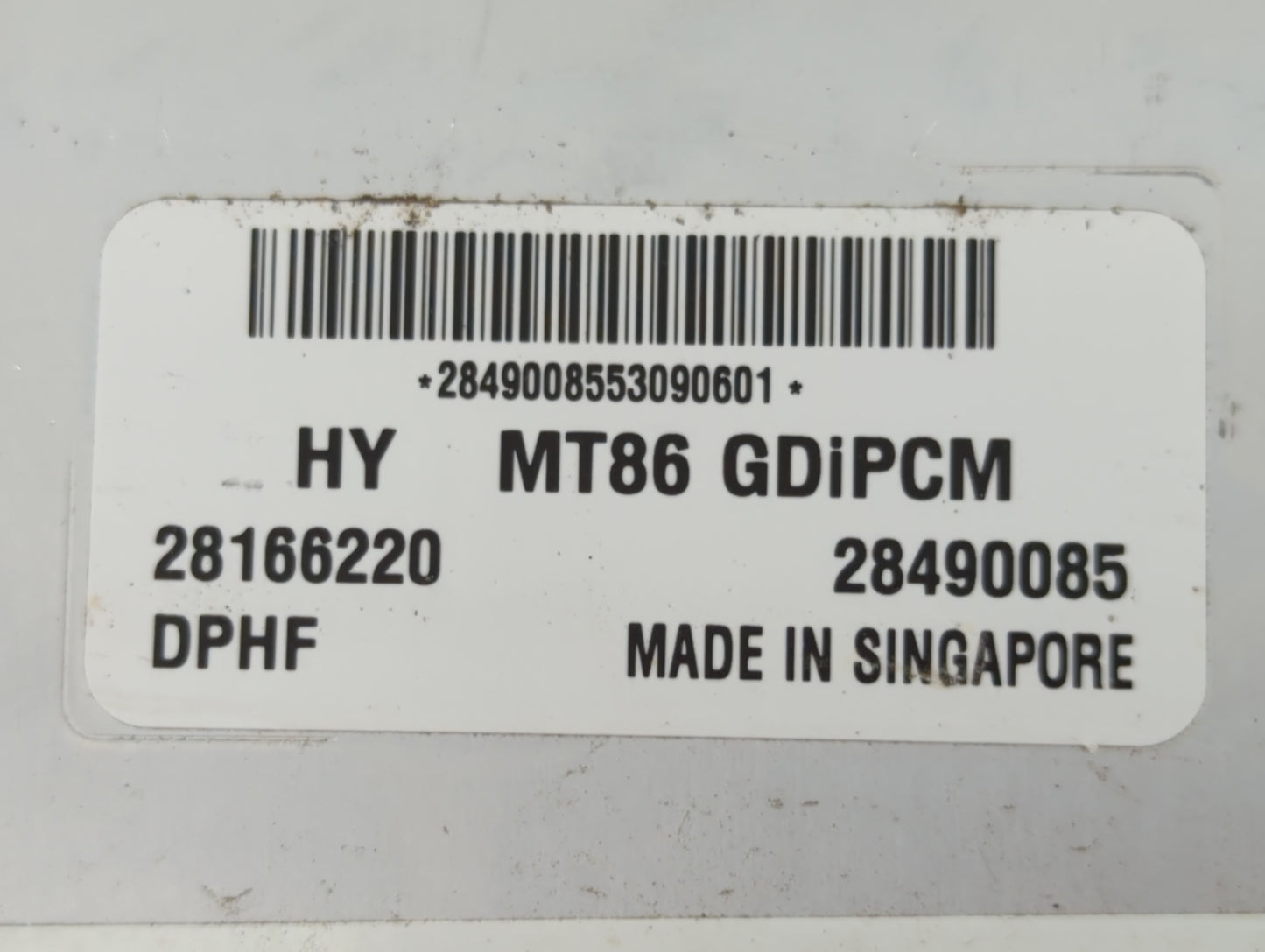 2017-2018 Hyundai Santa Fe PCM Engine Control Computer ECU ECM PCU OEM P/N:39100-3CDP0 28490085, 28166220 Fits Fits 2017 201