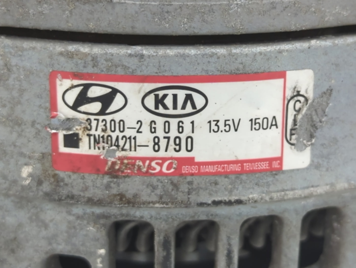 2019-2020 Hyundai Santa Fe Alternator Replacement Generator Charging Assembly Engine OEM P/N:37300-2G061 Fits OEM Used Auto 