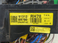2017-2019 Hyundai Santa Fe Fusebox Fuse Box Panel Relay Module P/N:N91312-B8780-07 91312 B8780 Fits Fits 2017 2018 2019 OEM 
