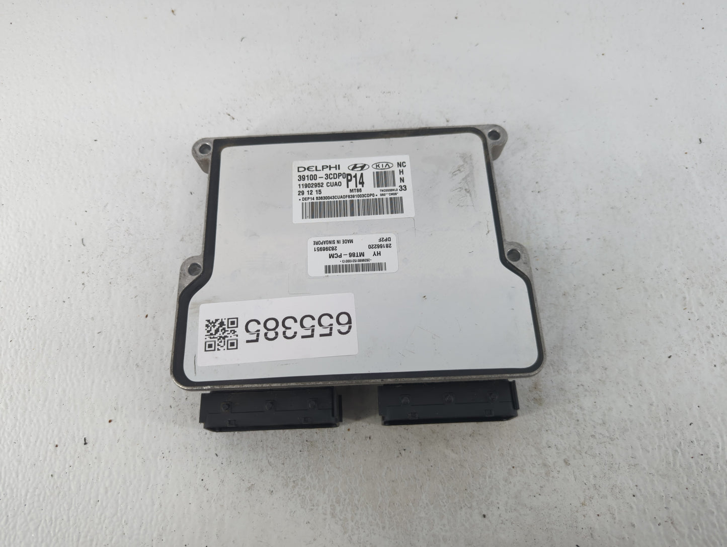 2017-2018 Hyundai Santa Fe PCM Engine Control Computer ECU ECM PCU OEM P/N:39100-3CDP0 Fits Fits 2017 2018 OEM Used Auto Par