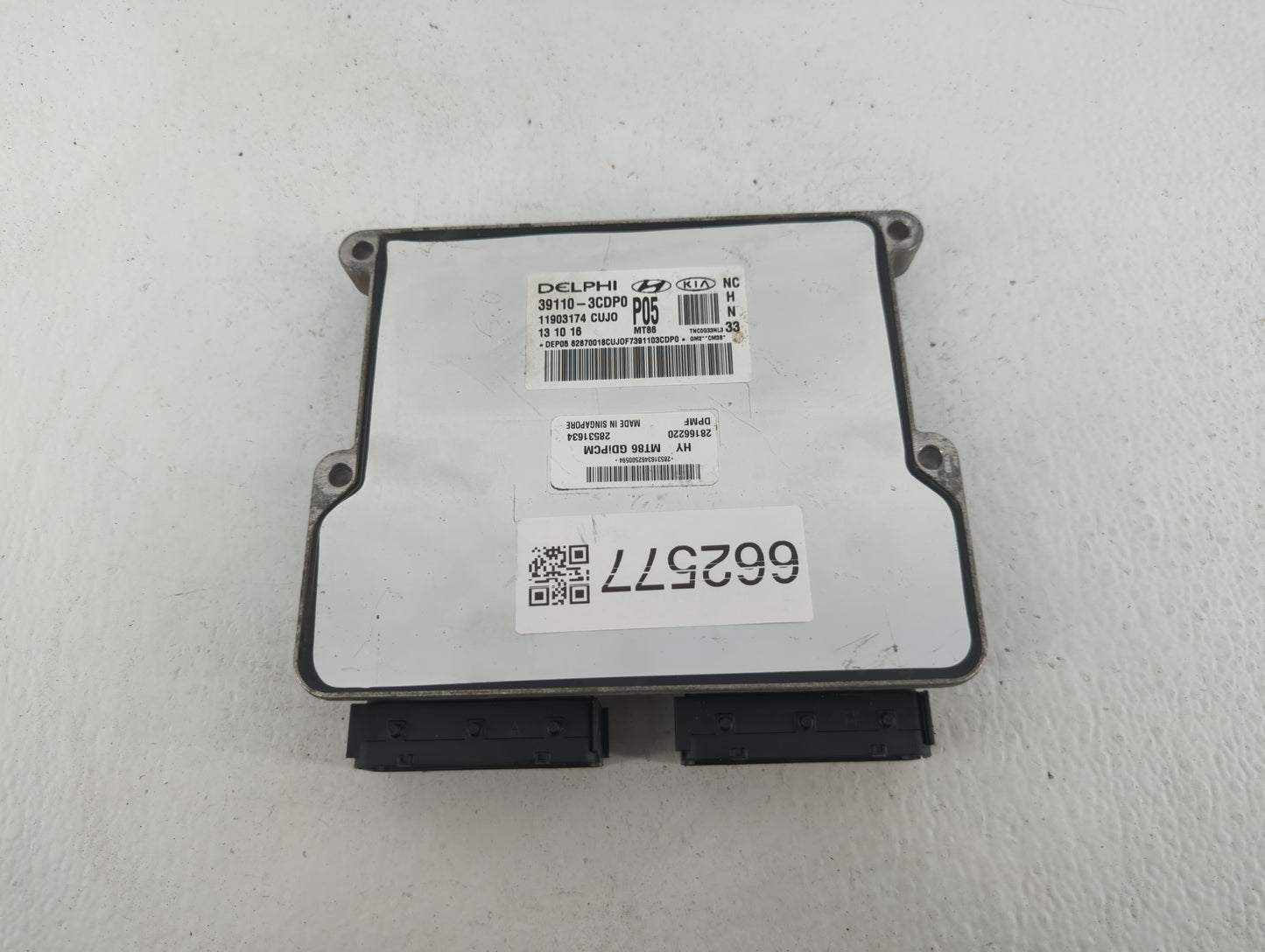 2017-2018 Hyundai Santa Fe PCM Engine Control Computer ECU ECM PCU OEM P/N:39100-3CDP0 Fits Fits 2017 2018 OEM Used Auto Par