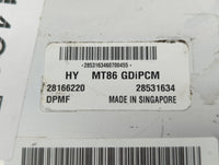 2017-2018 Hyundai Santa Fe PCM Engine Control Computer ECU ECM PCU OEM P/N:28166220 39100-3CDP0 Fits Fits 2017 2018 OEM Used