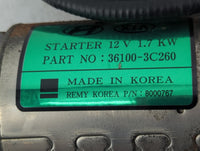 2017 Hyundai Santa Fe Car Starter Motor Solenoid OEM P/N:36100-3C260 Fits OEM Used Auto Parts - Oemusedautoparts1.com