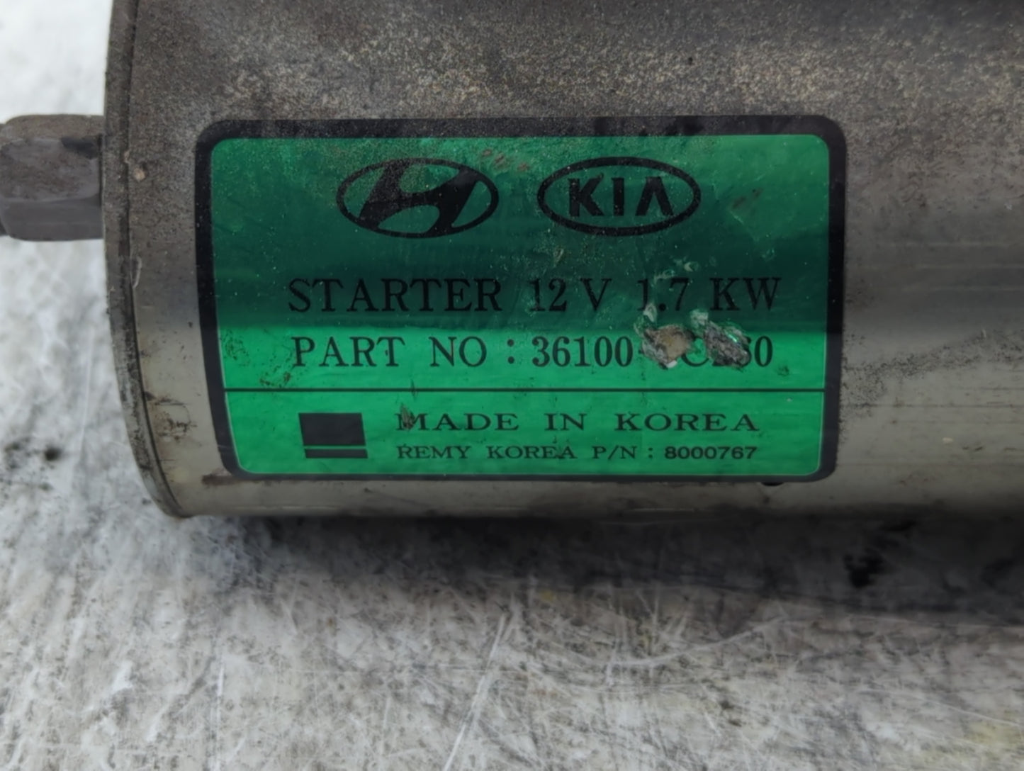 2015-2018 Hyundai Santa Fe Car Starter Motor Solenoid OEM P/N:36100-3C260 Fits Fits 2015 2016 2017 2018 2019 2020 OEM Used A