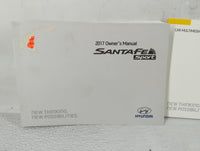 2017 Hyundai Santa Fe Owners Manual Book Guide P/N:HZW0-EU60G OEM Used Auto Parts - Oemusedautoparts1.com
