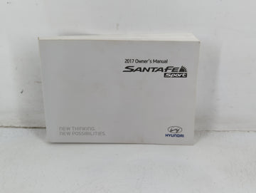 2017 Hyundai Santa Fe Owners Manual Book Guide P/N:H2W0-EU5DA OEM Used Auto Parts - Oemusedautoparts1.com