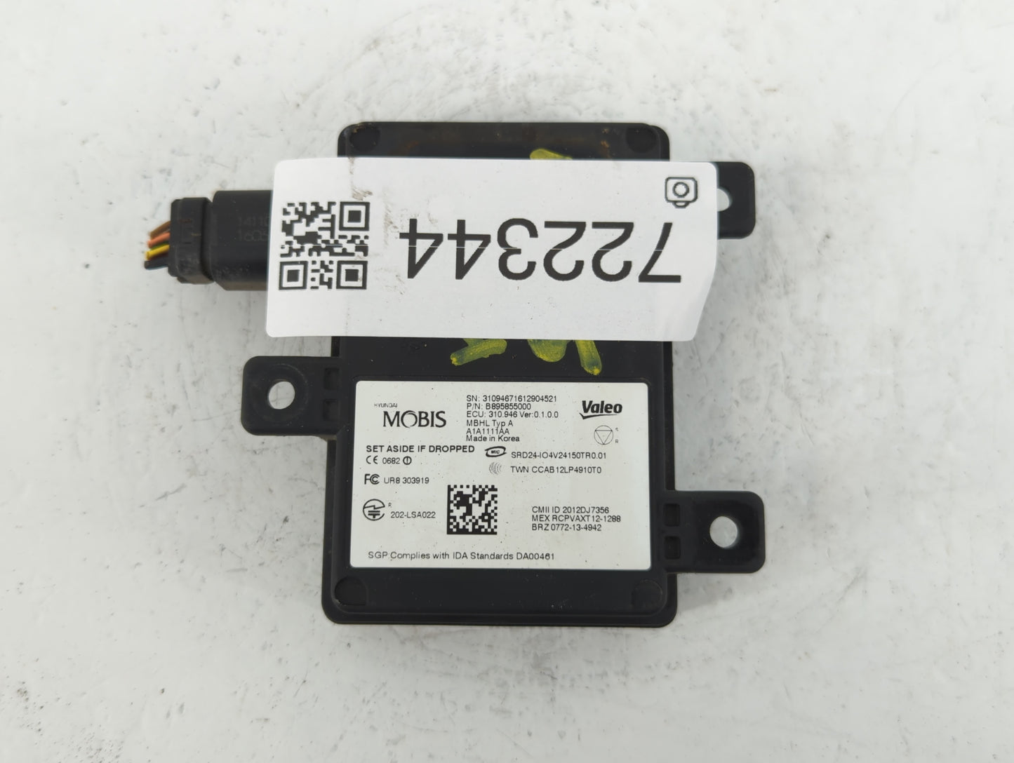 2017-2018 Hyundai Santa Fe Chassis Control Module Ccm Bcm Body Control - Oemusedautoparts1.com