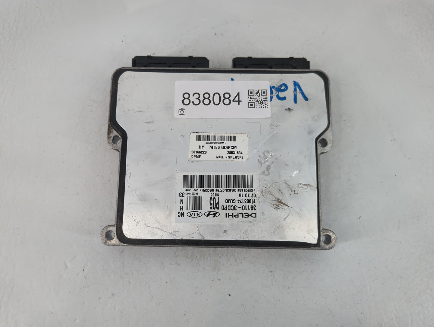 2017-2018 Hyundai Santa Fe PCM Engine Control Computer ECU ECM PCU OEM P/N:28166220 39100-3CDP0 Fits Fits 2017 2018 OEM Used
