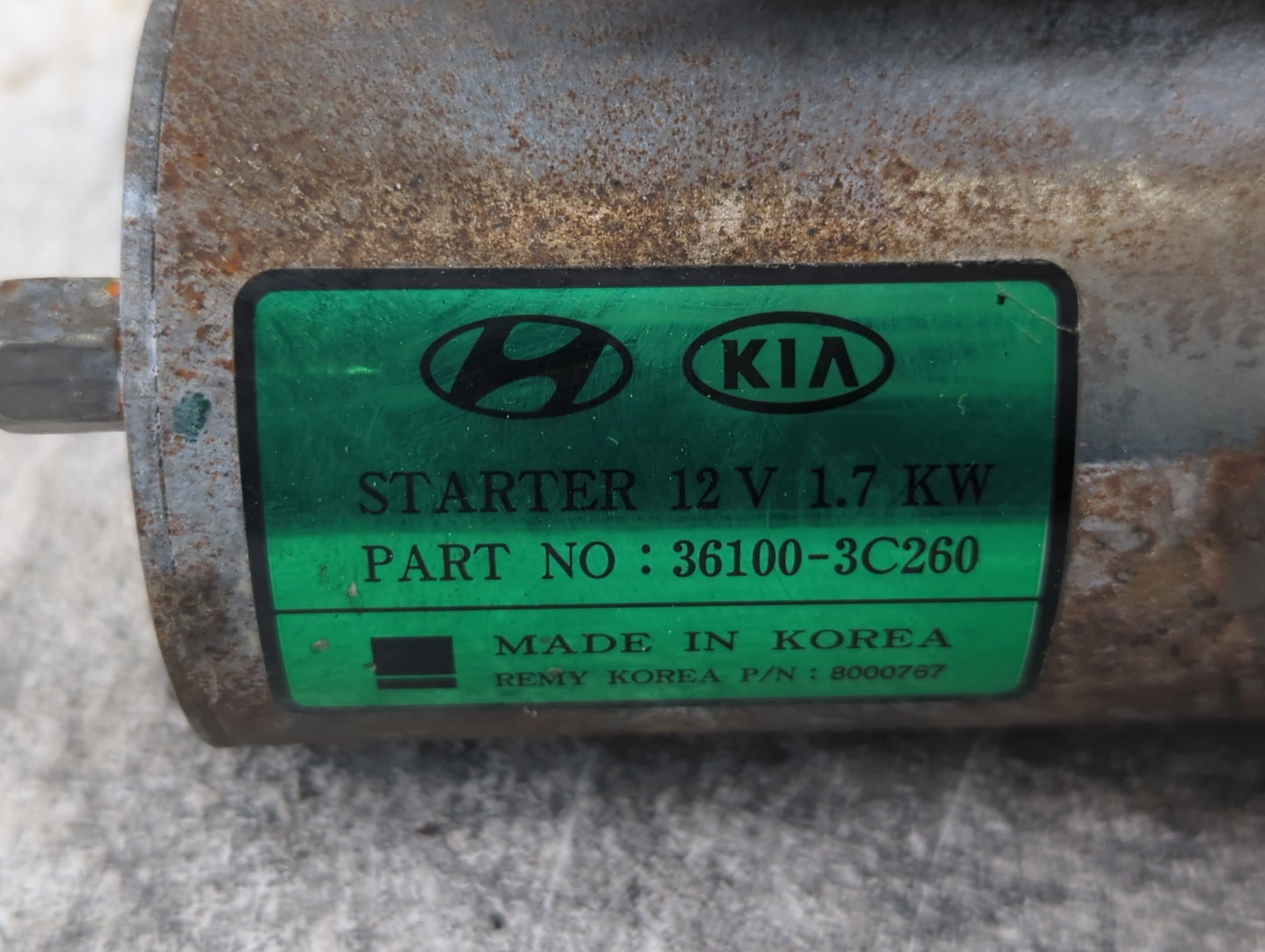 2015-2018 Hyundai Santa Fe Car Starter Motor Solenoid OEM P/N:36100-3C260 Fits Fits 2015 2016 2017 2018 2019 2020 OEM Used A