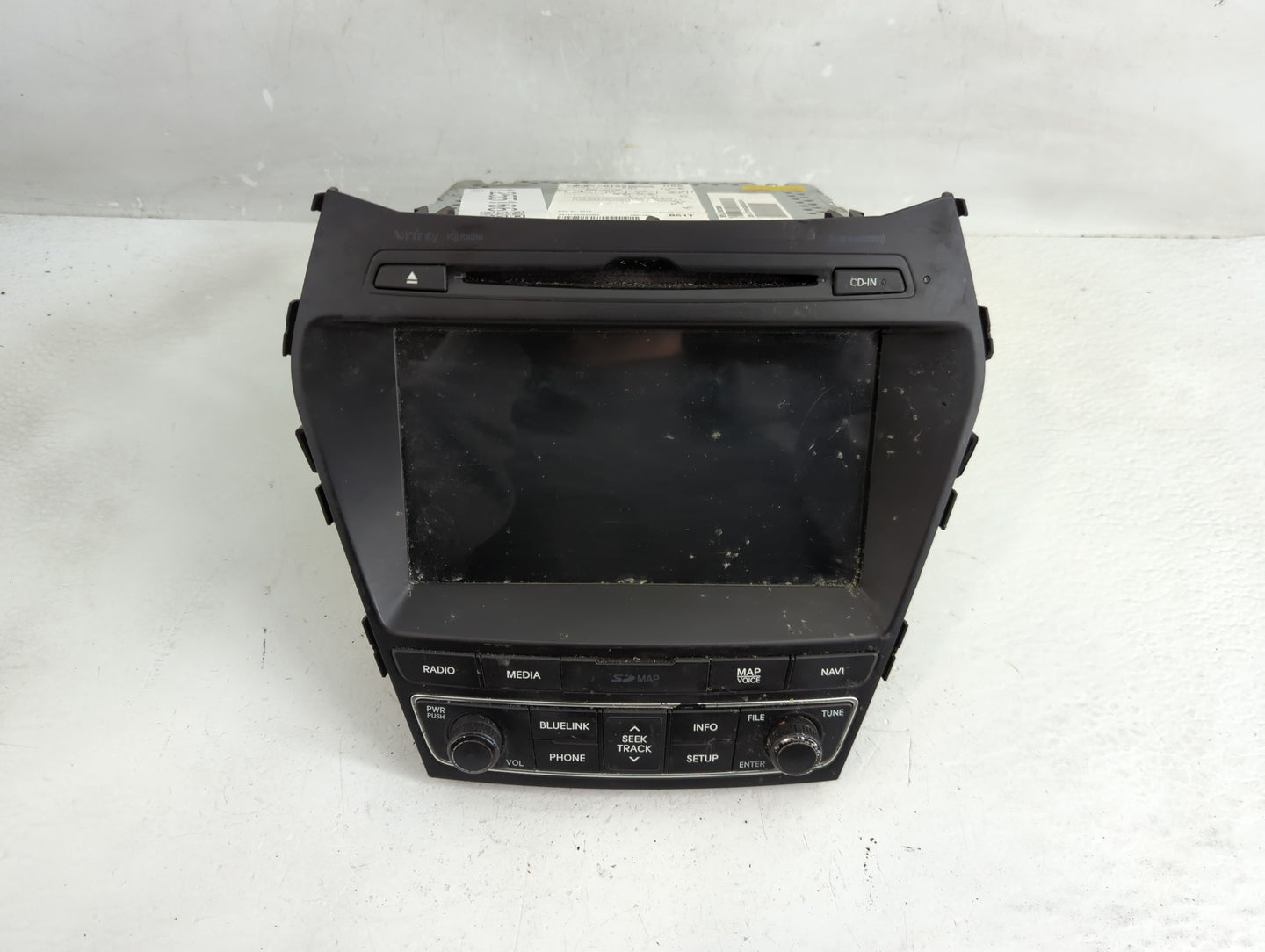 2017 Hyundai Santa Fe Sport Radio AM FM Cd Player Receiver Replacement P/N:96560-4Z5104X Fits OEM Used Auto Parts - Oemuseda