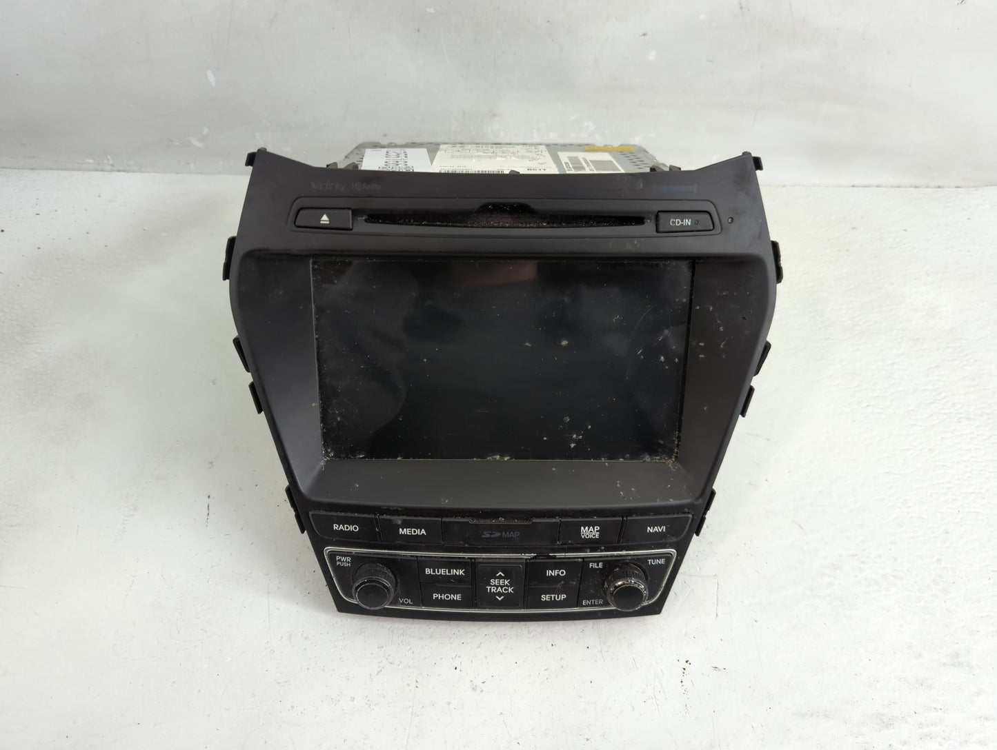 2017 Hyundai Santa Fe Sport Radio AM FM Cd Player Receiver Replacement P/N:96560-4Z5104X Fits OEM Used Auto Parts - Oemuseda