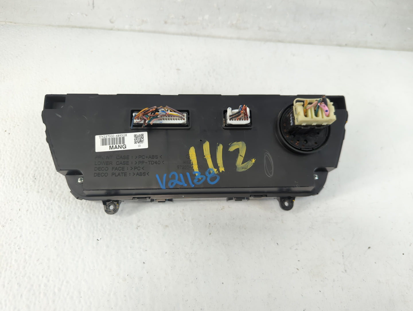 2017 Hyundai Sonata Climate Control Module Temperature AC/Heater Replacement P/N:TN237000-68932H Fits OEM Used Auto Parts - 