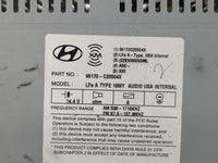 2016-2017 Hyundai Sonata Radio AM FM Cd Player Receiver Replacement P/N:96170-C20504X Fits Fits 2016 2017 OEM Used Auto Part