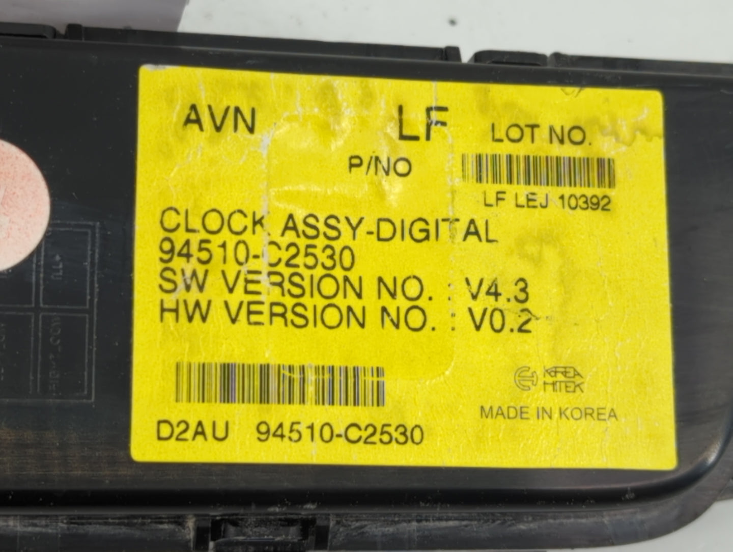 2016-2017 Hyundai Sonata Climate Control Module Temperature AC/Heater Replacement P/N:94510-C2530 Fits Fits 2016 2017 OEM Us