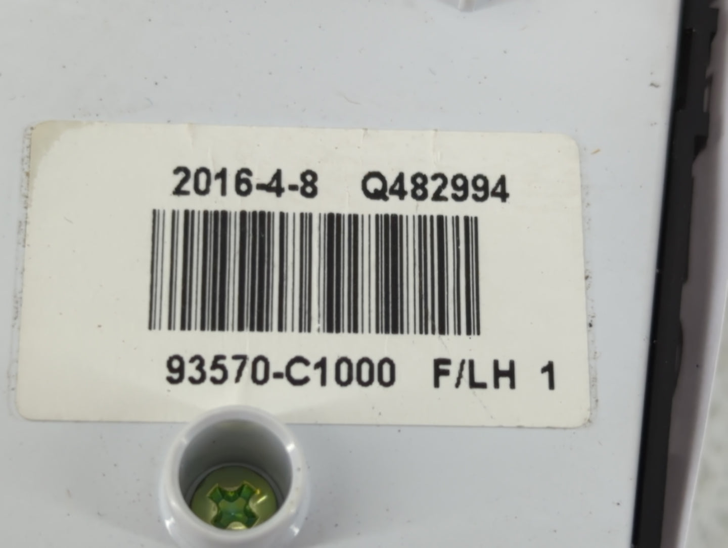 2015-2019 Hyundai Sonata Master Power Window Switch Replacement Driver Side Left P/N:93570-C1000 Fits OEM Used Auto Parts - 