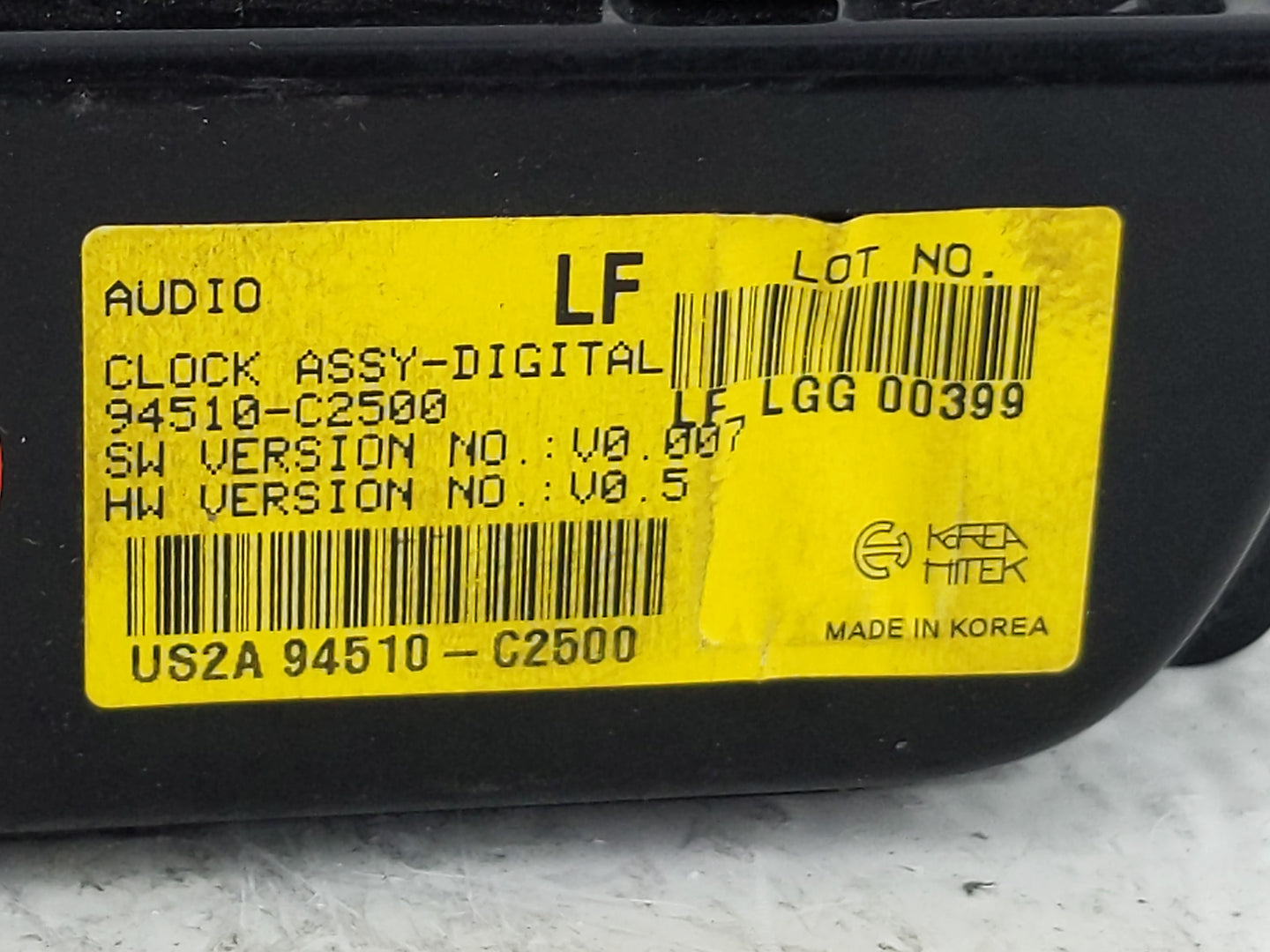 2016-2017 Hyundai Sonata Climate Control Module Temperature AC/Heater Replacement P/N:94510-C2500 Fits Fits 2016 2017 OEM Us