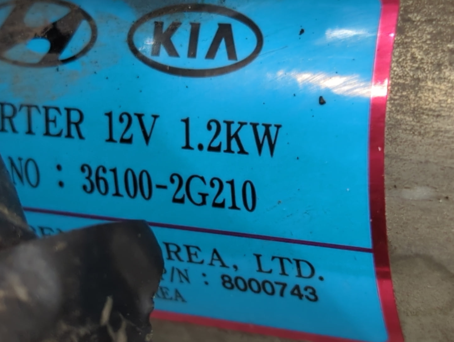 2015-2019 Hyundai Sonata Car Starter Motor Solenoid OEM P/N:36100-2G210 36100-2G250 Fits Fits 2015 2016 2017 2018 2019 2020 