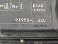 2016-2017 Hyundai Sonata Fusebox Fuse Box Panel Relay Module P/N:91950-C1820 Fits Fits 2016 2017 OEM Used Auto Parts - Oemus