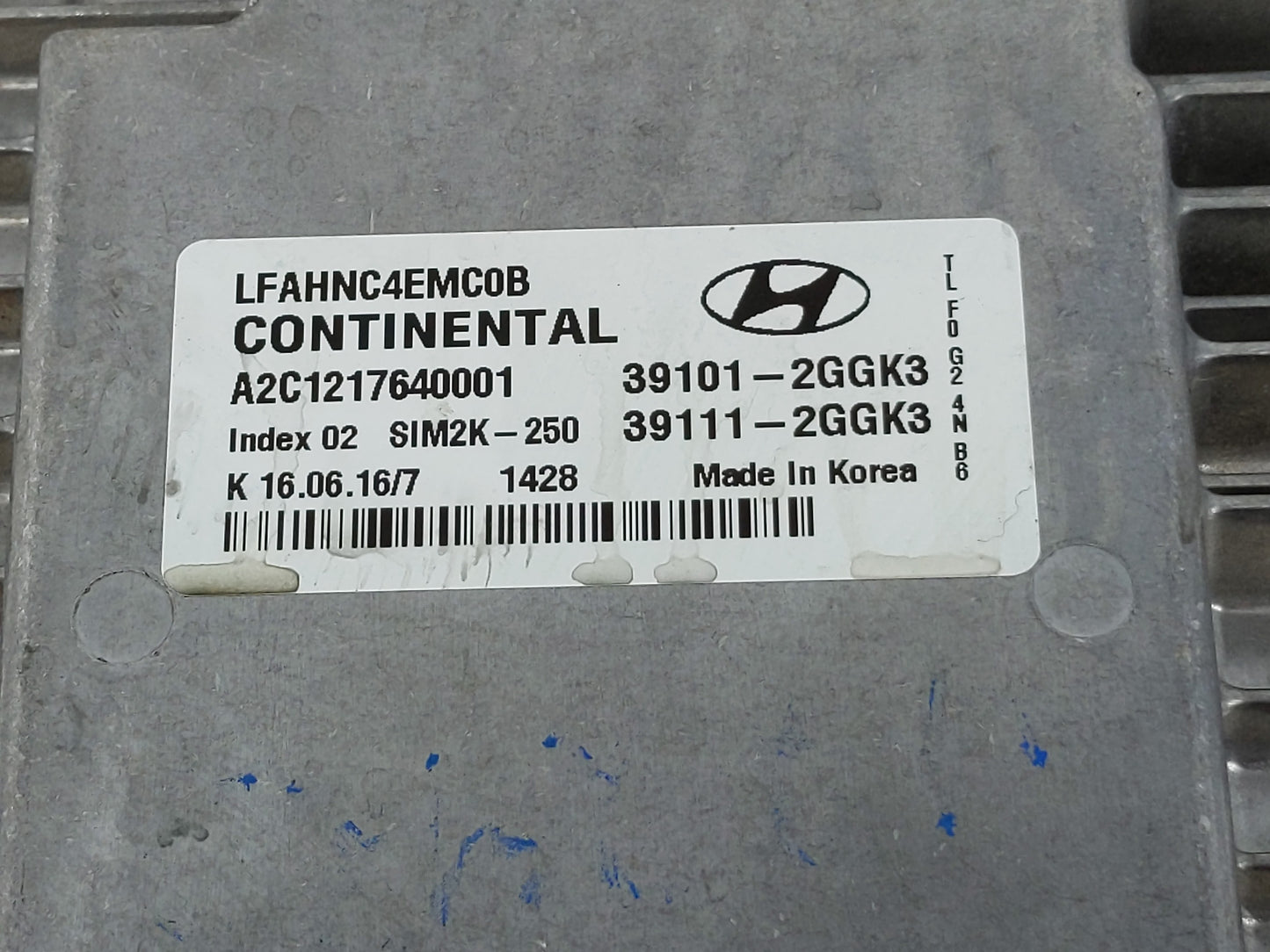 2015-2017 Hyundai Sonata PCM Engine Control Computer ECU ECM PCU OEM P/N:39111-2GGK3 39101-2GGK3 Fits Fits 2015 2016 2017 OE
