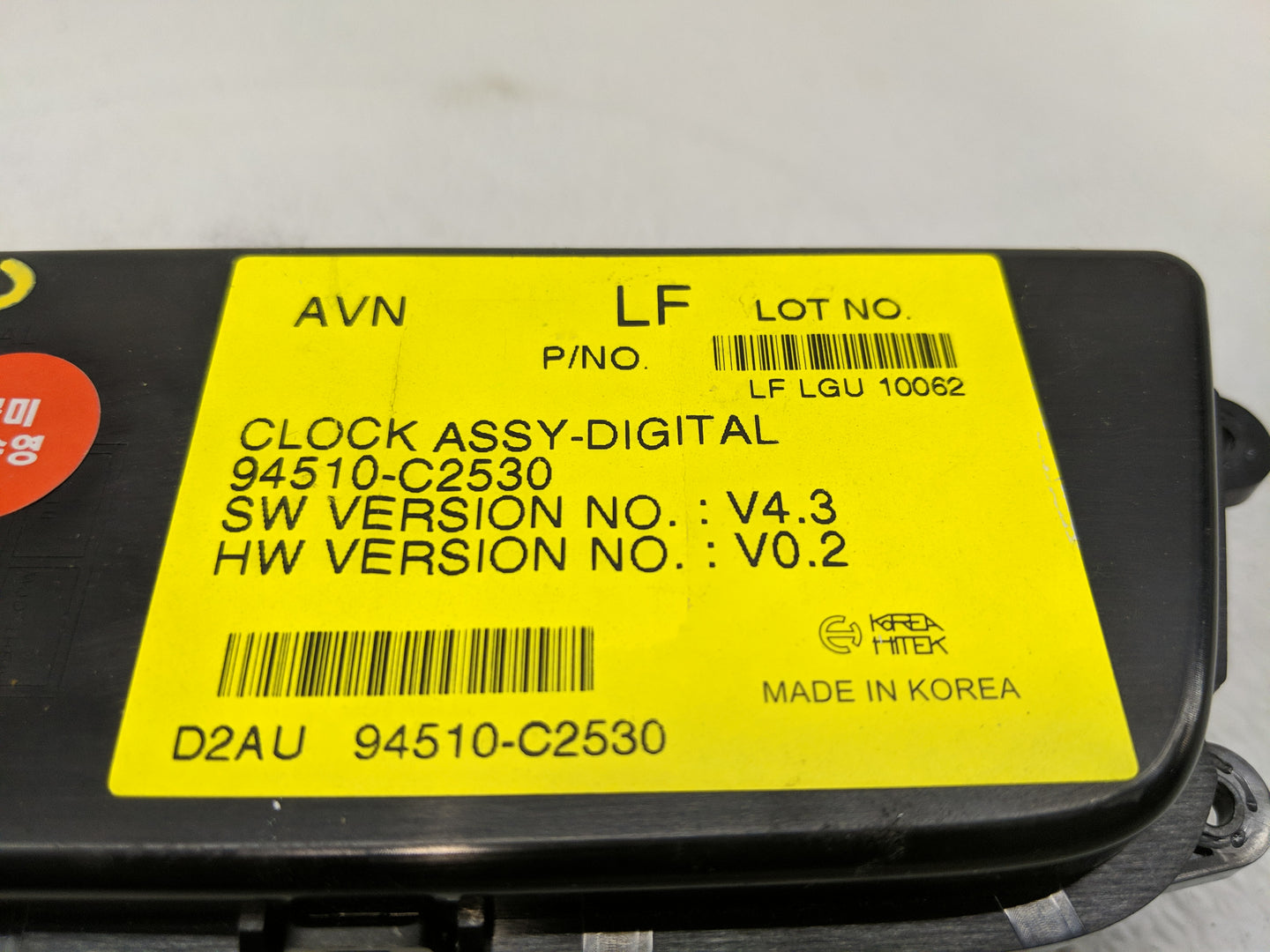 2015-2017 Hyundai Sonata Climate Control Module Temperature AC/Heater Replacement P/N:94510-C2530 Fits Fits 2015 2016 2017 O