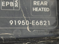 2016-2017 Hyundai Sonata Fusebox Fuse Box Panel Relay Module P/N:91950-E6821 Fits Fits 2016 2017 OEM Used Auto Parts - Oemus