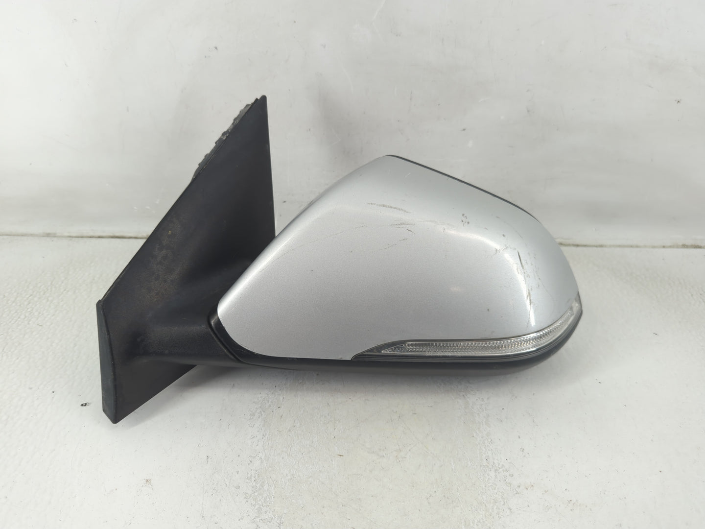 2016-2017 Hyundai Sonata Driver Left Side View Manual Door Mirror Silver - Oemusedautoparts1.com