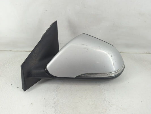 2016-2017 Hyundai Sonata Driver Left Side View Manual Door Mirror Silver - Oemusedautoparts1.com