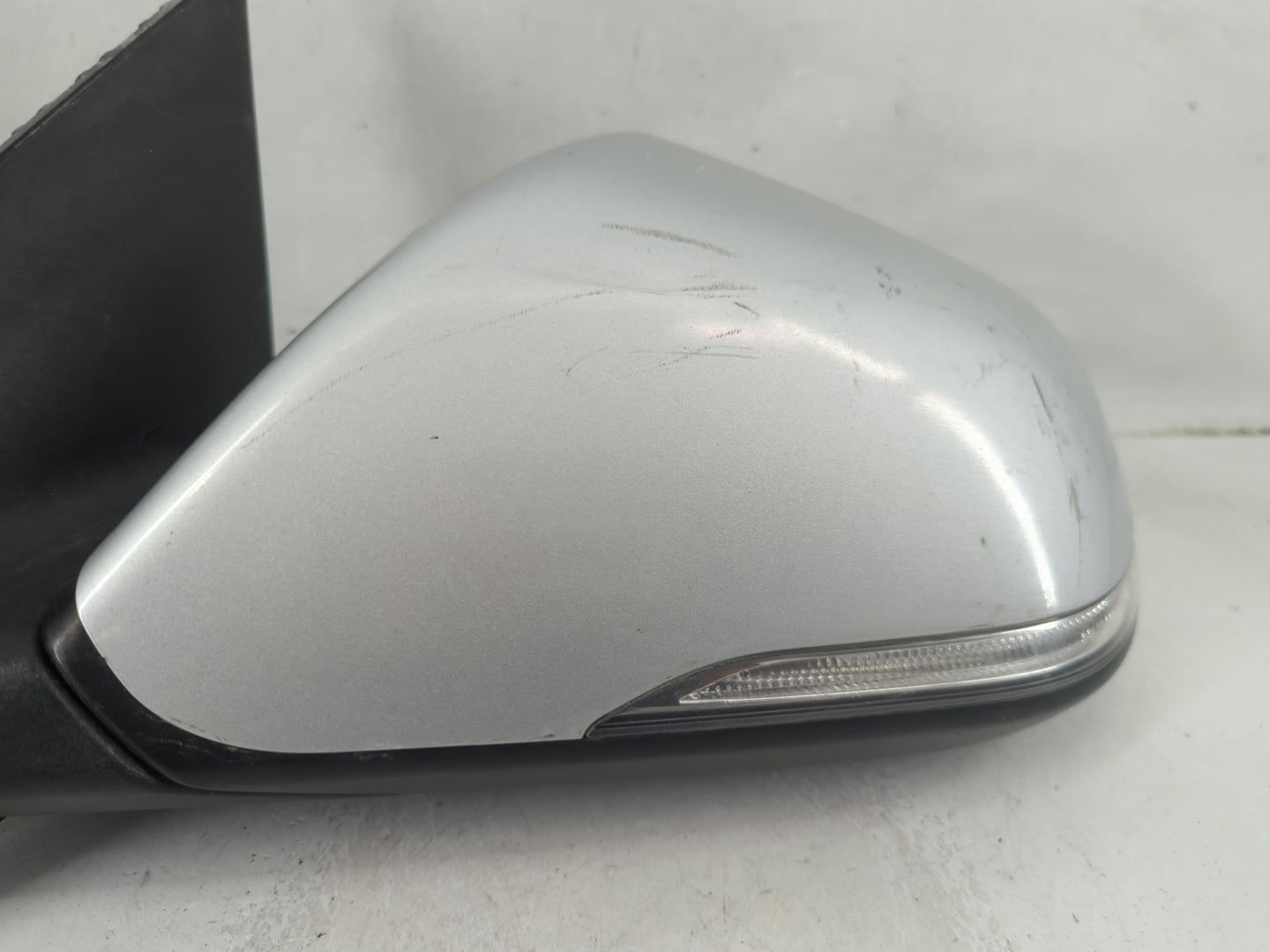 2016-2017 Hyundai Sonata Driver Left Side View Manual Door Mirror Silver - Oemusedautoparts1.com