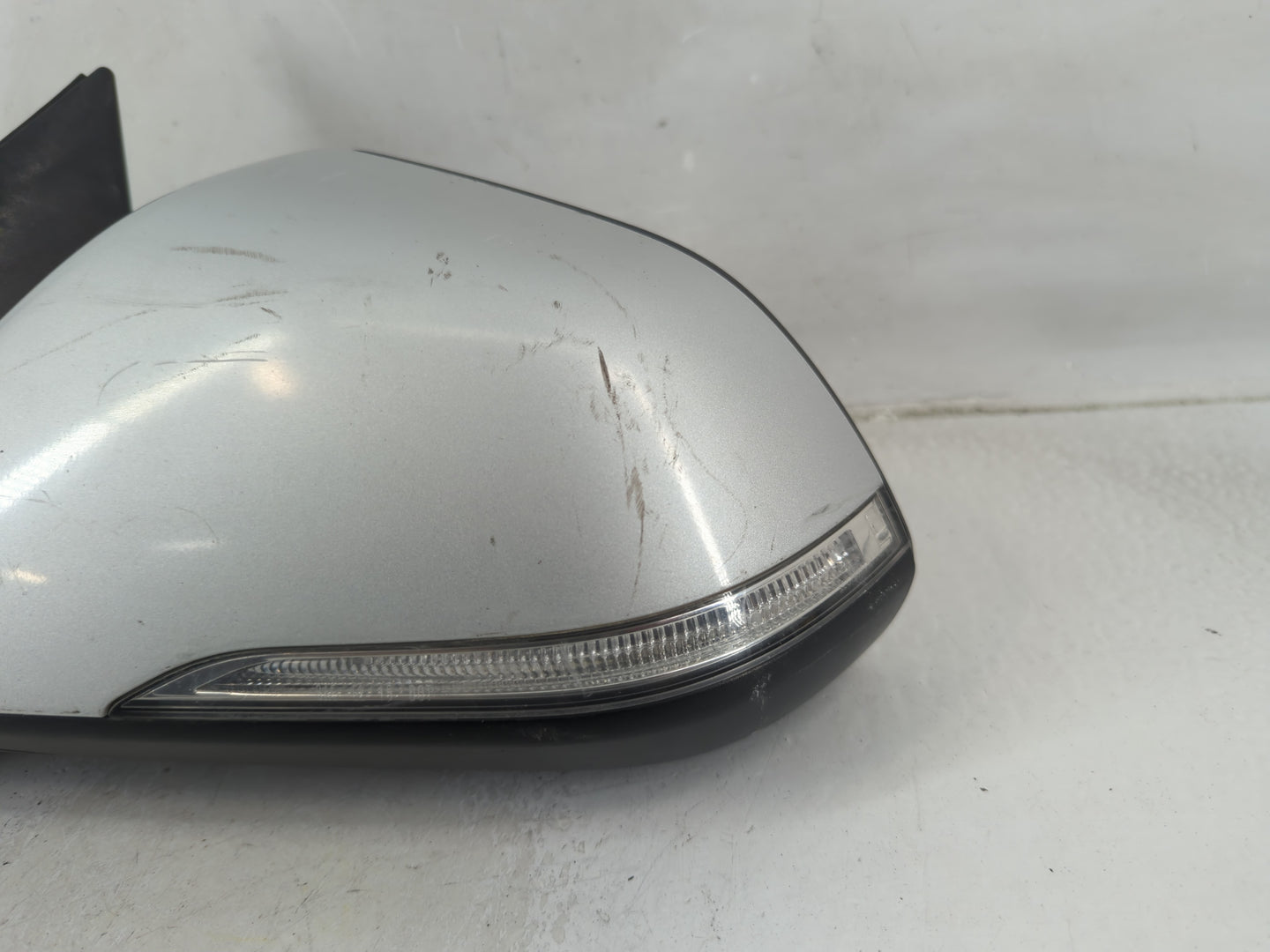 2016-2017 Hyundai Sonata Driver Left Side View Manual Door Mirror Silver - Oemusedautoparts1.com